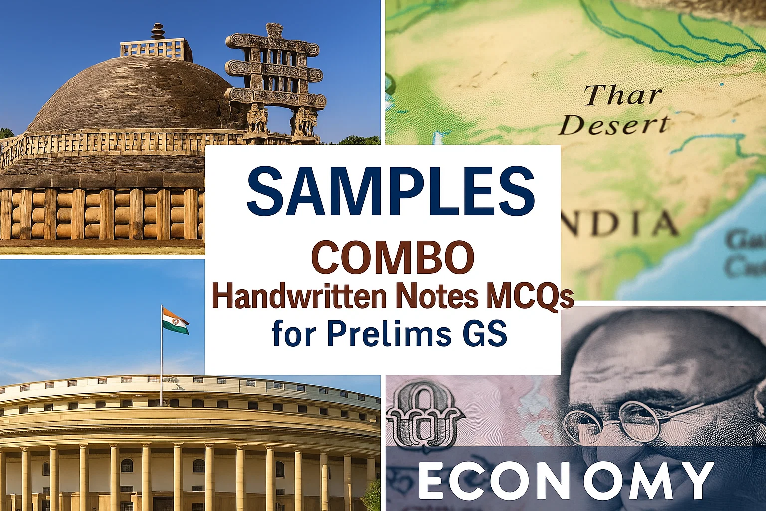 General Studies Sample Papers & Notes Combo